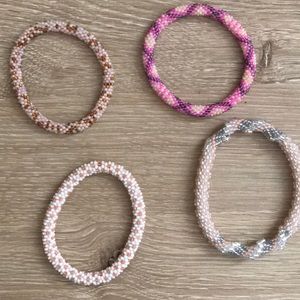 Nepal glass bead bracelet set